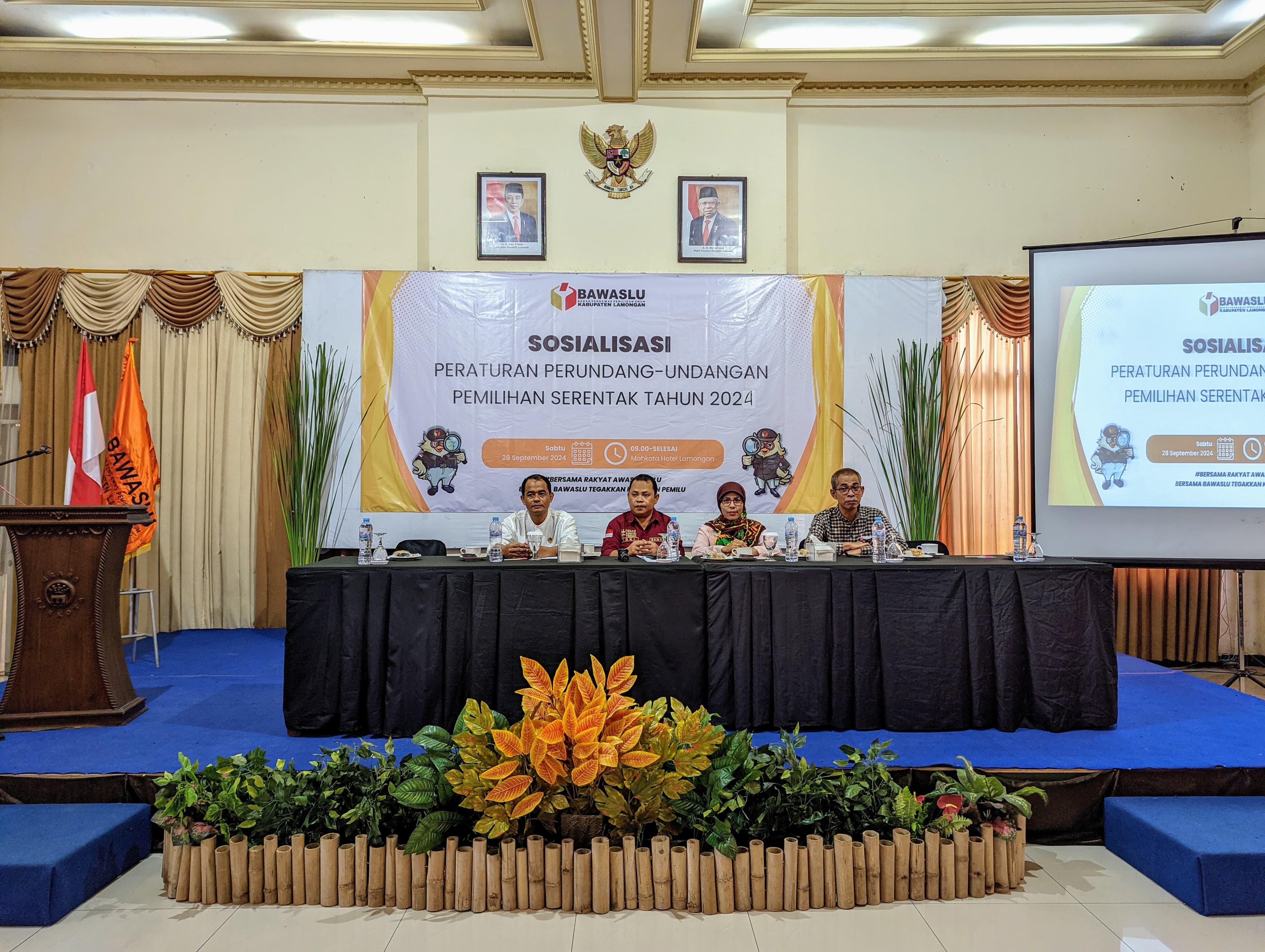 Gelar Sosialisasi Peraturan Perundang-Undangan Pemilihan Serentak Tahun 2024, Bawaslu Lamongan Tekankan Pelanggaran Kampanye