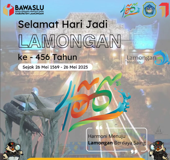 Bawaslu Kabupaten Lamongan Turut Memperingati Hari Jadi Lamongan ke-456: Harmoni Menuju Lamongan Berdaya Saing