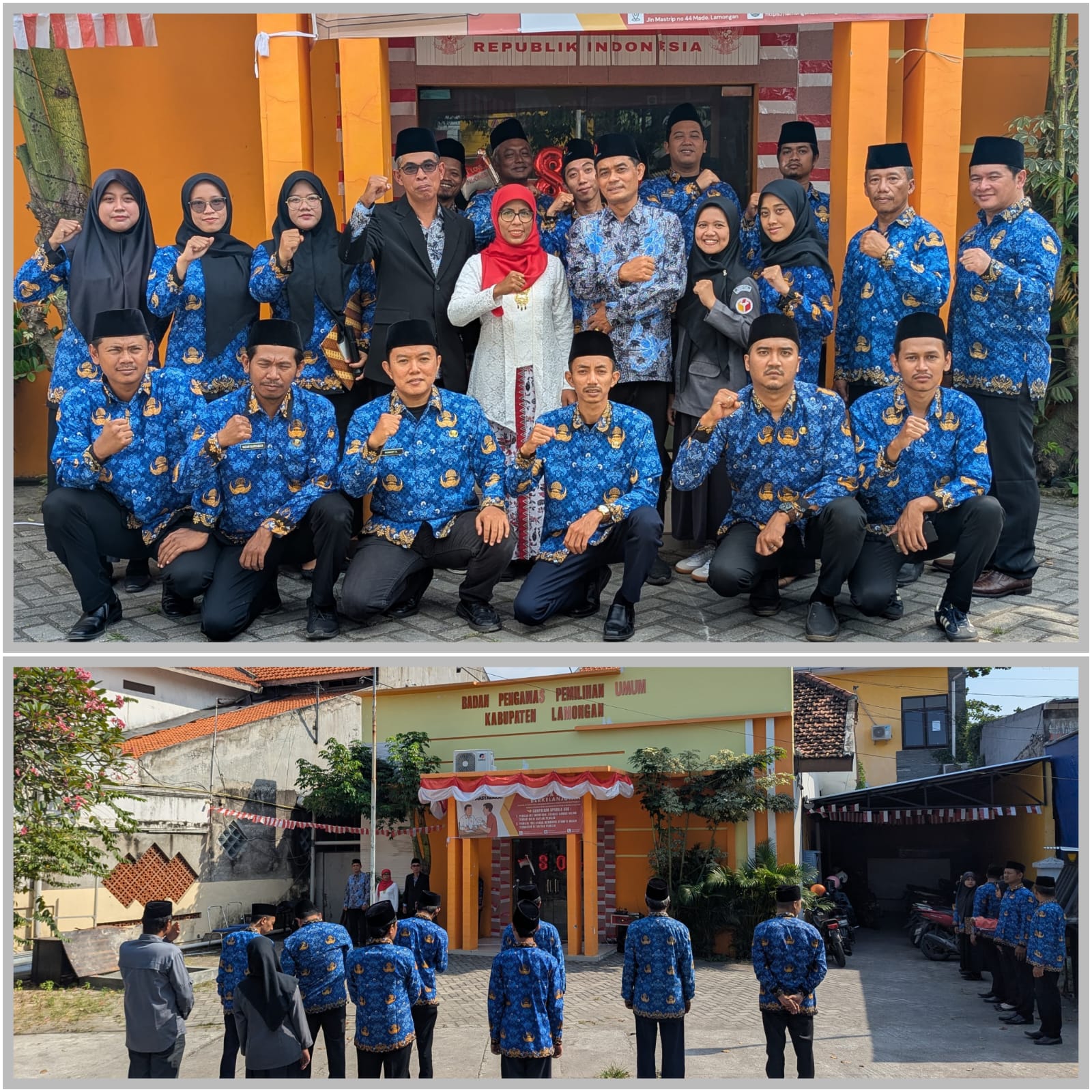 Bawaslu Kabupaten Lamongan Gelar Upacara HUT ke-80 RI, Sosok Luar Ikut Berpartisipasi!