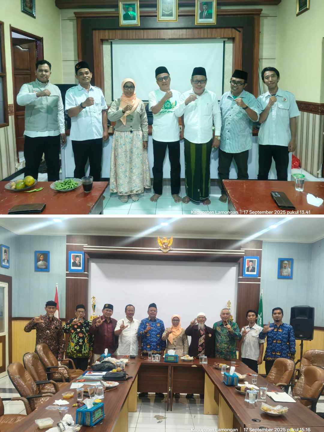 Perkuat Sinergi Pengawasan Partisipatif, Bawaslu Lamongan Temui PCNU Lamongan dan PD Muhammadiyah Lamongan