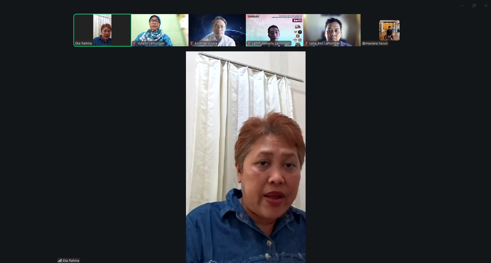 rapat koordinasi dan evaluasi renja