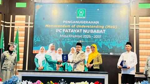 Perkuat Sinergi dan Partisipasi Perempuan, Bawaslu Lamongan Bersama Fatayat NU Babat Tandatangani MoU Pendidikan Demokrasi