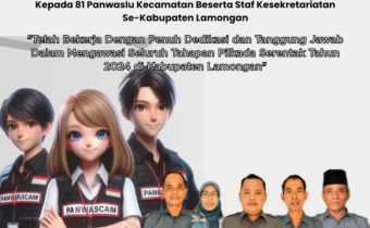 Panwascam Lamongan Resmi Purna Tugas: Pengabdian Selama Pemilu Diapresiasi