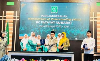 Perkuat Sinergi dan Partisipasi Perempuan, Bawaslu Lamongan Bersama Fatayat NU Babat Tandatangani MoU Pendidikan Demokrasi